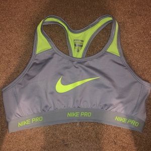 Nike Grey Sports Bra